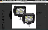 2 Faros Led Alta Baja Y Estrobo 24 Led Super Potente 12vcc
