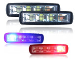 Faro De 24 Leds Principales Blanco Laterales En Color