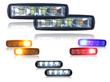Faro De 24 Leds Principales Blanco Laterales En Color