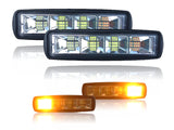 Faro De 24 Leds Principales Blanco Laterales En Color