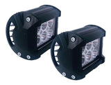 2 Faros 6 Led Cuadrado 4x4 Auto Moto Jeep Dually Fal01918w