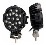 Faro 17 Leds 51w Alta Intensidad Spot 4x4 Off Road Con Base