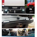 2 Faros 6 Led Auto Dually Moto Barra Fijo+estrobo