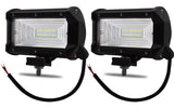 2 Barra Faro 24 Led 72w 5 Pulgadas Dually 6000lm Flood 74f