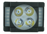 Faro 4 Led Moto Auxiliares Universal 5 Funciones Carcaza Abs