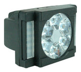 Faro 6 Led Moto Luz Blanca Cent. Laterales Color 5 Funciones